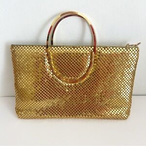 Vintage Bags by Marlo Gold Mesh Handbag